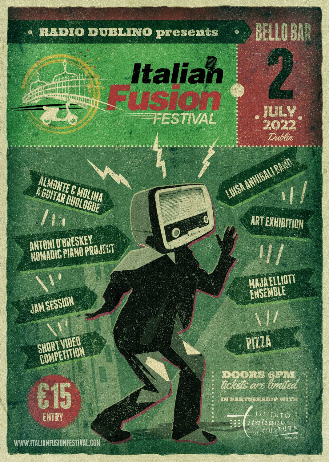 Italian Fusion Festival 2022 Flyer Italian Fusion Festival